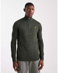 Brave Soul - 1/4 Zip Knit Sweater - Lyst