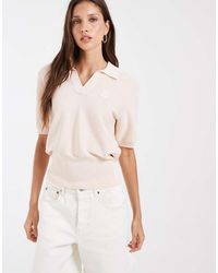 Lacoste - Short Sleeve Logo Knit Polo Top - Lyst