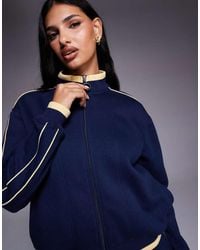 Threadbare - Co-ord Fleece Zip Up Track Jacket - Lyst