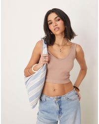 Free People - Solid Ribbed Brami Cami Top - Lyst