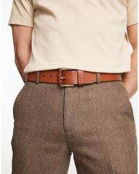 Polo Ralph Lauren - – gürtel aus hellbraunem glattleder mit polospieler-logo - Lyst