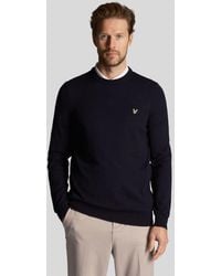 Lyle & Scott - Mid Knits Golf Polyblend Crew Neck Pullover - Lyst