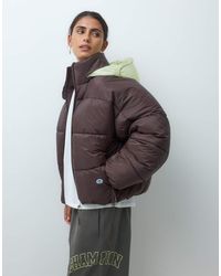 Champion - Future Memories Womens Hooded Puffer Jacket - Lyst
