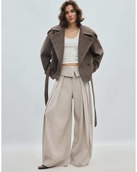 Stradivarius - Cropped Trench Jacket - Lyst