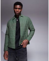 ASOS - – kastige, gesteppte hemdjacke aus cord - Lyst