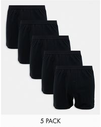ASOS - 5 Pack Jersey Boxers - Lyst