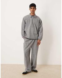 ASOS - Wide Leg Wool Look Jogger Co-Ord - Lyst