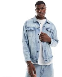 Levi's - Chaqueta Vaquera Holgada Y Ligera De Estilo Camionero Con De -Azul - Lyst
