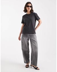 ONLY - Boxy T-Shirt With Rhinestones - Lyst