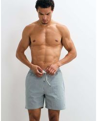 Polo Ralph Lauren - Traveller Striped Seersucker Swim Trunks - Lyst