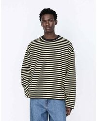 Pull&Bear - Striped T-Shirt With Text - Lyst