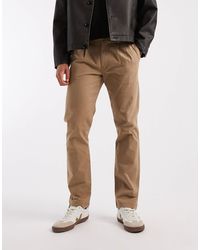 Threadbare - Pantalon chino coupe ample - taupe foncé - Lyst