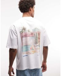 ASOS - Oversized T-Shirt With Pool Graphic - Lyst