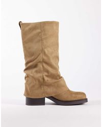 ASOS - Carrie Fold Over Slouch Boot - Lyst