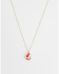 ASOS - Dainty Necklace With Mini Shrimp Pendant - Lyst