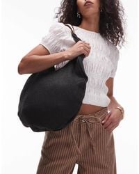 TOPSHOP - Scarlett Straw Bag With Metal Handle - Lyst