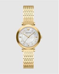 Emporio Armani - Archelia Three-Hand-Tone Stainless Steel Watch - Lyst