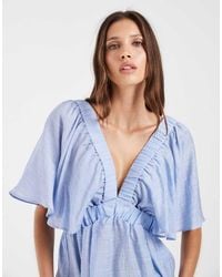 Vero Moda - Short Sleeve V-Neck Top - Lyst