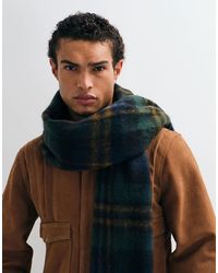 ASOS - Plaid Check Brushed Scarf - Lyst