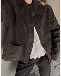 NA-KD - Pocket Detail Faux Suede Jacket - Lyst