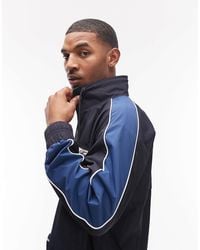 Tommy Hilfiger - High Collar Windbreaker Jacket - Lyst