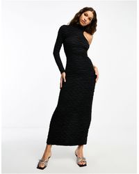 SELECTED - Femme Textured Maxi Dress - Lyst