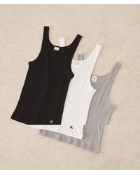 Calvin Klein - Set Van 3 Hemdjes Met Boothals - Lyst