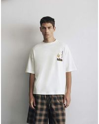 Pull&Bear - Short Sleeve Graphic T-shirt - Lyst