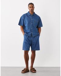 Jack & Jones - Drawstring Denim Shorts - Lyst