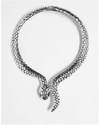 Reclaimed (vintage) - Collar unisex con diseño - Lyst