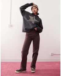 Reclaimed (vintage) - Jeans Met Rechte Pijpen En Hoge Taille - Lyst