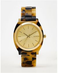 Nixon Reloj color crema efecto carey - Amarillo