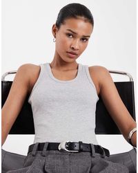 JJXX - Frida Ribbed Singlet Top - Lyst