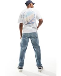 Jack & Jones - Camiseta blanca extragrande con estampado trasero "monaco" - Lyst