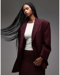 ASOS - Double Breasted Oversized Blazer - Lyst