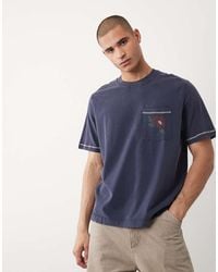 Abercrombie & Fitch - Premium Heavyweight T-shirt With Embroidered Detail - Lyst