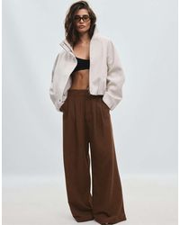 Stradivarius - Soft-touch Bomber Jacket - Lyst