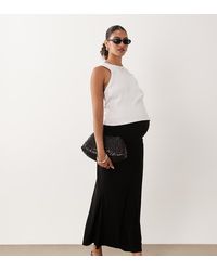 ASOS - Asos Design Maternity Modal Slinky Column Maxi Skirt - Lyst