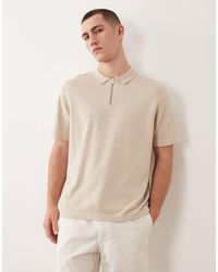 Jack & Jones - Knitted Zip Polo - Lyst