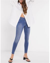 Object Sophie High Wasit Skinny Jeans - Blue