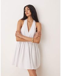 ASOS - Sleeveless Shirt Skater Dress - Lyst
