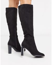 asos knee high suede boots