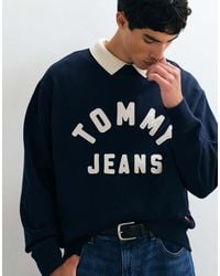 Tommy Hilfiger - New Classics Logo Relaxed Fit Crew Neck Sweatshirt - Lyst