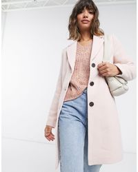 Vero Moda Lange Elegante Jas - Roze