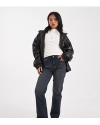 ASOS - Vaqueros De Corte Recto Y Estilo Años 90 De Asos Design Petite-Azul Marino - Lyst