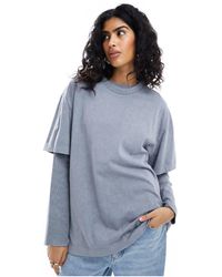 ASOS - Double Layer Oversized T-shirt - Lyst