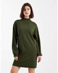 Vero Moda - Knitted Funnel Neck Mini Dress - Lyst
