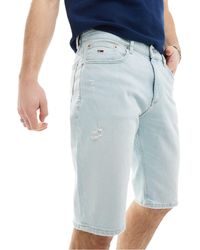 Tommy Hilfiger - Pantalones cortos vaqueros con lavado claro ryan - Lyst