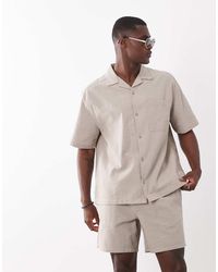 ASOS - Halflange Seersucker Short - Lyst