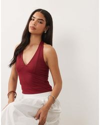 ASOS - Polyamide Slinky Halterneck Top - Lyst